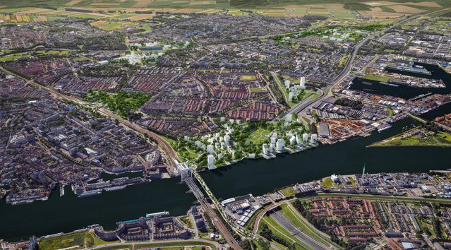 Spoorzone Dordrecht door Mecanoo (bron: Gemeente Dordrecht)