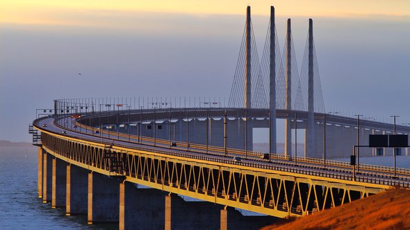 Öresund bridge tussen Malmö en Kopenhagen door Håkan Dahlström (bron: Flickr)
