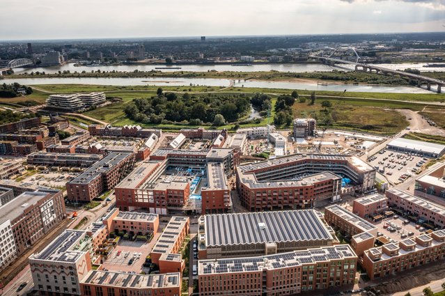 Zicht richting de stad door AM Gebiedsontwikkeling (bron: AM Gebiedsontwikkeling)