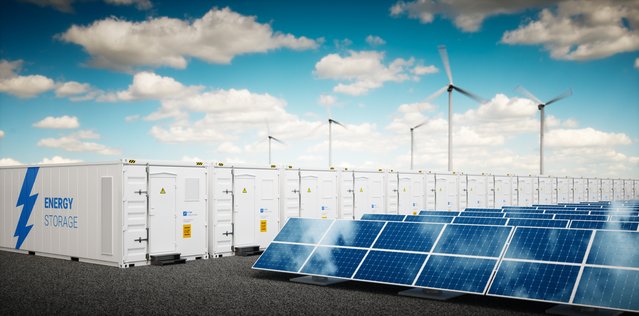 Concept van energieopslagsysteem door petrmalinak (bron: Shutterstock)