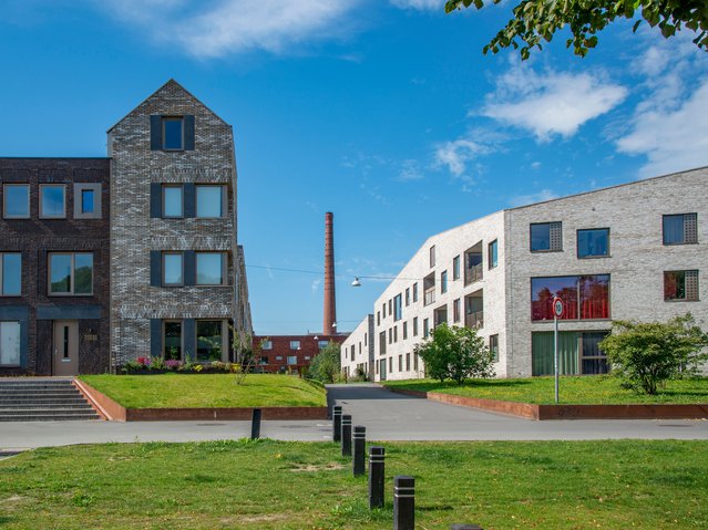 Groningen, The Netherlands, 2020, New homes in the Ebbingekwartier district in Groningen door Elzo Hofman (bron: shutterstock)