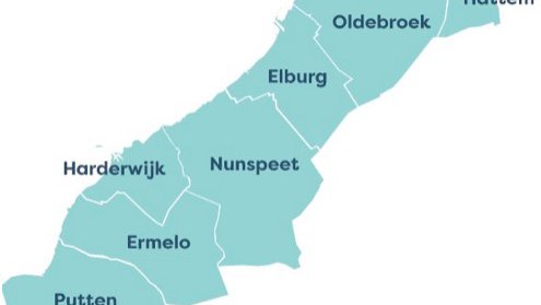 Kaart RES Noord-Veluwe door Interprovinciaal Overleg (bron: Interprovinciaal Overleg)