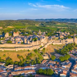 Middeleeuws kasteel in Carcassonne, Frankrijk door Georgios Tsichlis (bron: Shutterstock)