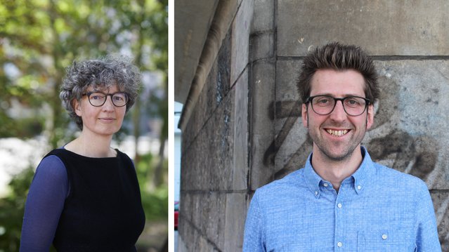 Tess Broekmans en Sander van der Ham door Christiaan Krouwels (links) en Thuiscollectief (rechts) (bron: Urhahn (links) en Thuiscollectief (rechts))