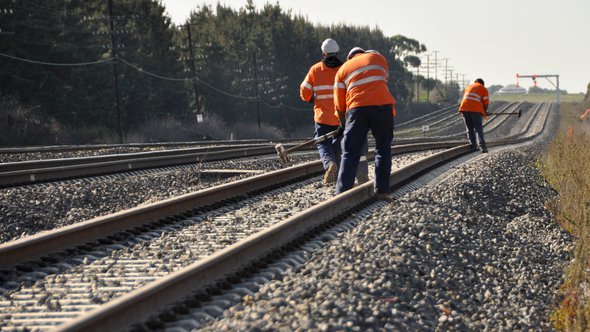 Werkzaamheden aan het spoor door PhysioDave (bron: Shutterstock)