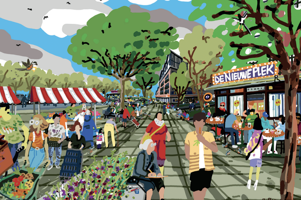 Toekomstbeeld Lombardijen I door Gemeente Rotterdam (bron: Toekomstvisie Lombardijen 2040)