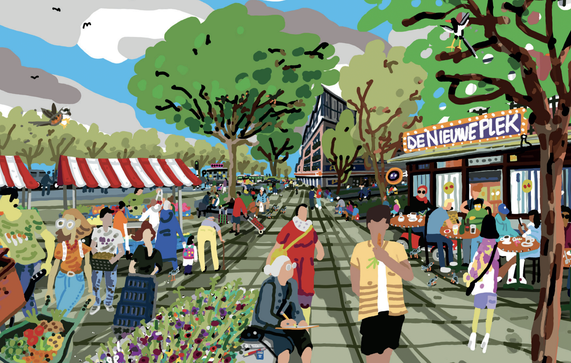 Toekomstbeeld Lombardijen I door Gemeente Rotterdam (bron: Toekomstvisie Lombardijen 2040)