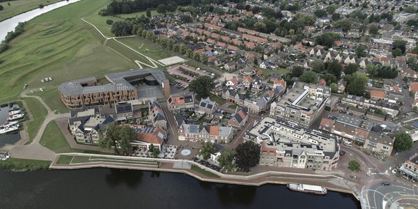 Waterfront Dalfsen door Johan van Leijen (bron: Bouwdrone (www.bouwdrone.nl))