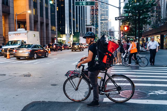 Fietscourier New York City, Amerika door JJFarq (bron: Shutterstock)