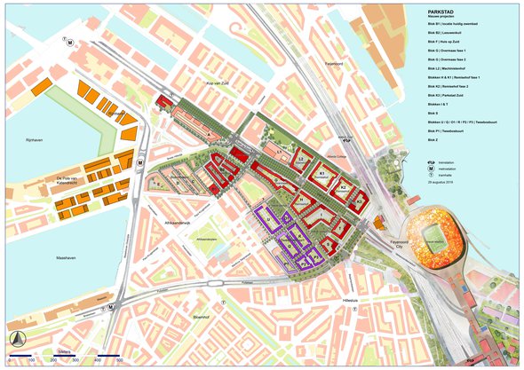 Parkstad Rotterdam - overzichtskaart (bron: Powerhouse Company)
