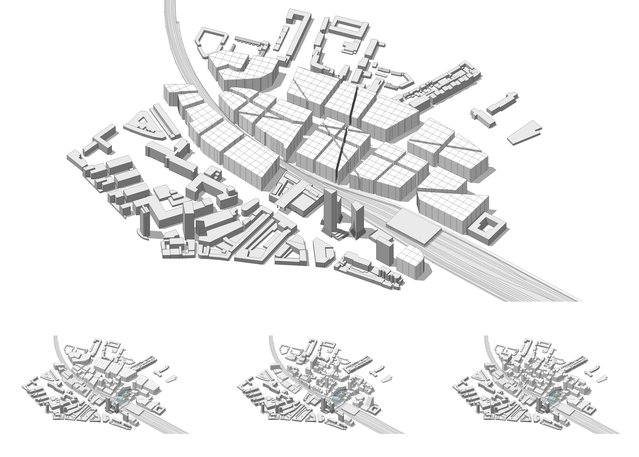 Triangel in 3D door Tangram architekten (bron: tangramarchitekten.nl)