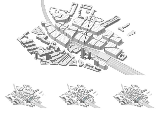 Triangel in 3D door Tangram architekten (bron: tangramarchitekten.nl)