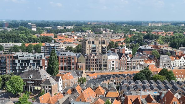 Zwolle, Onder de Bogen en Kraanbolwerk door M. Oosterhuis (bron: RCE)