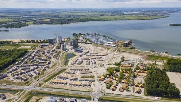 Luchtfoto Almere Duin door Top-Shot (bron: Gemeente Almere)