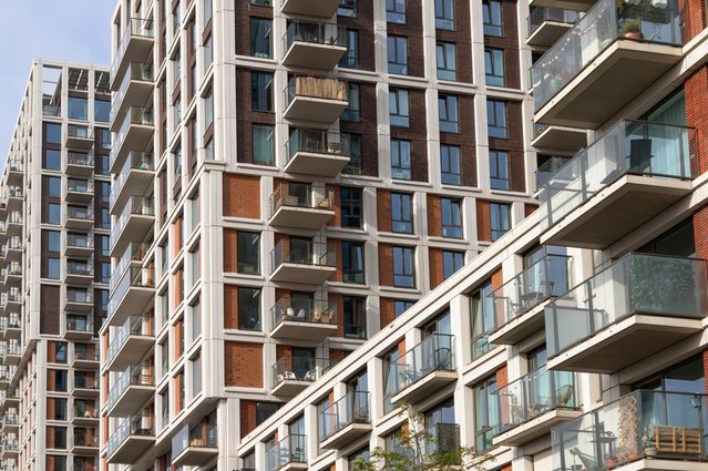 Moderne hoogbouwappartementen door Wolf-photography (bron: Shutterstock)