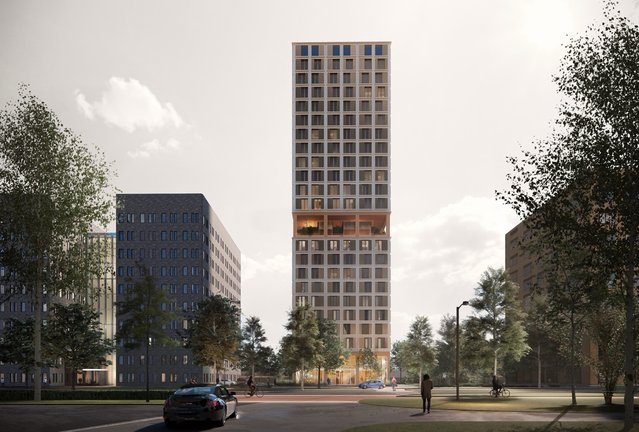 Studentenwoningen in project D30 in cluster 9C door CRA Vastgoed (bron: CRA Vastgoed)