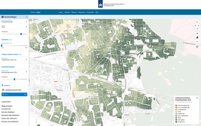 Leefbaarometer Ede-Zuid door Leefbarometer (bron: Leefbarometer)