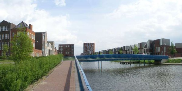 panorama over stedelijke eilanden Waterrijk Woerden door Ben Kuipers (bron: Ben Kuipers)