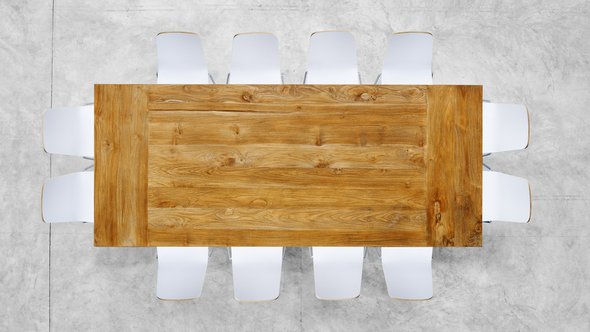 Large Brown Meeting Table door Rawpixel.com (bron: shutterstock)