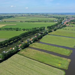 Polderlandschap in vogelvlucht door Mauvries (bron: Shutterstock)