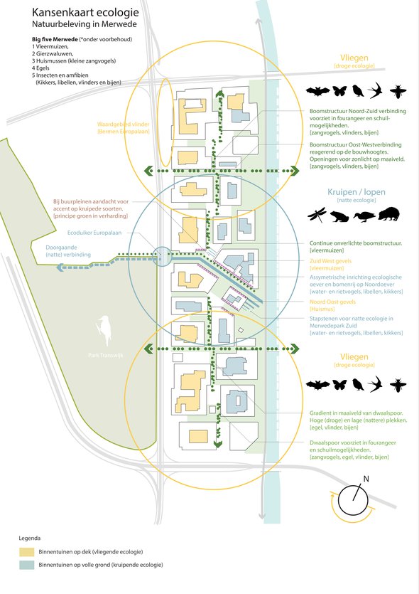 Stedenbouwkundigplan Merwede door OKRA Landschapsarchitecten (bron: OKRA Landschapsarchitecten)