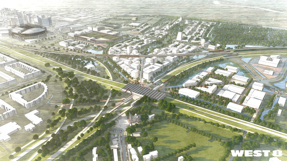 Vogelvlucht door West 8 (bron: Gemeente Ouder-Amstel)