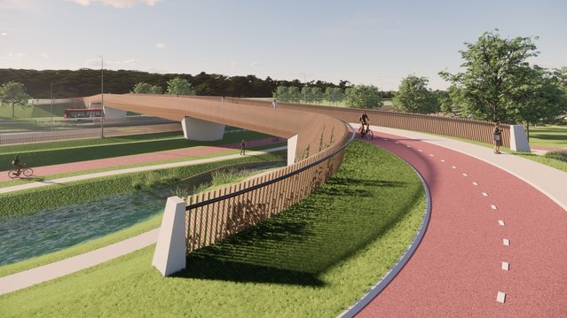 Impressie Achterwegviaduct door BoschSlabbers (bron: BoschSlabbers)