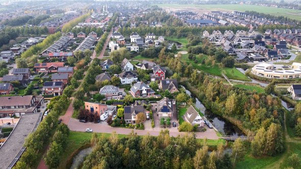 Drone beeld van Skoatterwâld door Gemeente Heerenveen (bron: Gemeente Heerenveen)