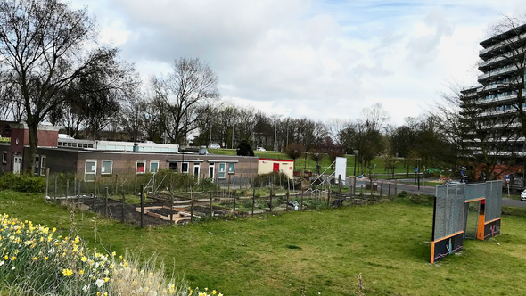Buurthuis waar de toekomstige wooncoöperatie verrijst door Vereniging Community Land Trust H-Buurt (bron: Vereniging Community Land Trust H-Buurt)
