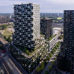 Hoogbouwtorens in de hub Hoog Catharijne door Maarten Zeehandelaar (bron: Shutterstock)