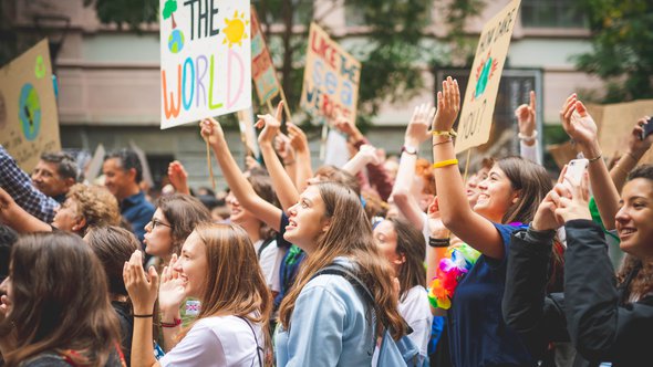 Klimaatdemonstratie, Italië door Eugenio Marongiu (bron: Shutterstock)