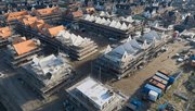 De bouw van de woonwijk Weespersluis in Weesp. door Make more Aerials (bron: Shutterstock)