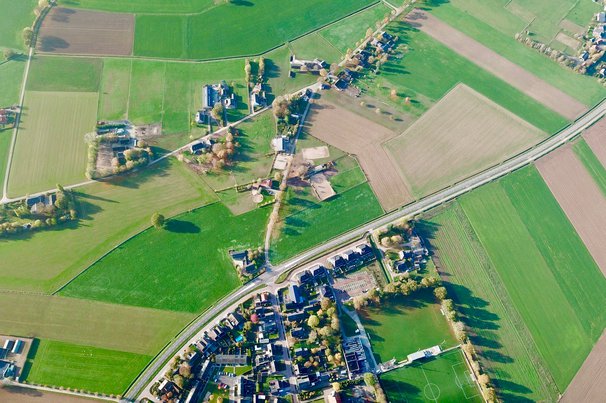 Luchtfoto Achterhoek door Lars van Mulligen (bron: shutterstock.com)