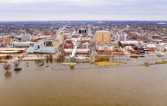 Davenport Iowa in 2019 door Real Window Creative (bron: Shutterstock)