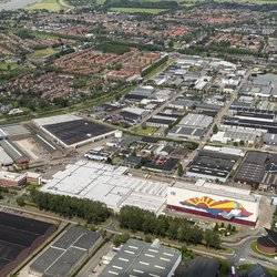 Bedrijventerrein in Culemborg door Aerovista Luchtfotografie (bron: Shutterstock)