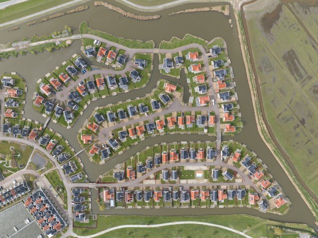 Recreatiebungalowpark nabij het Markermeer door Make more Aerials (bron: Shutterstock)