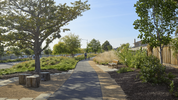 Mission Boulevard Linear Park door Marion Brenner (bron: Marion Brenner Photography)