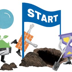 Illustratie Start door Esther Dijkstra (bron: Esther Dijkstra)