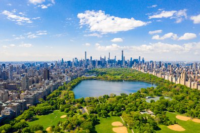 Luchtfoto van het Central Park in New York door Ingus Kruklitis (Shutterstock)
