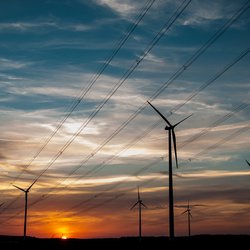 zonsondergang windmolen