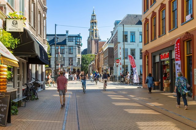 Winkelstraat in Groningen door Wolf-photography (bron: Shutterstock)