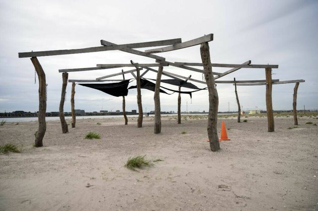 Schaduwplek bij het Strandlokaal op Strand IJburg door Kick Smeets (bron: Plan Amsterdam)