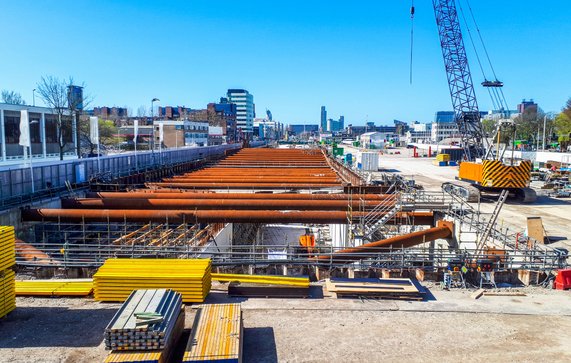 Bouwplaats in de Binckhorst door KarinR (bron: shutterstock)
