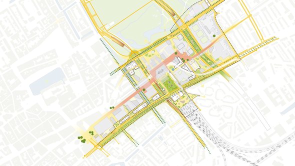 Raamwerk Ontwikkelvisie Den Haag Centraal door gemeente Den Haag (bron: gemeente Den Haag)