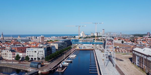 Overzicht vanaf de haven - Scheldekwartier Vlissingen door Zuidwest10 (bron: Gemeente Vlissingen)