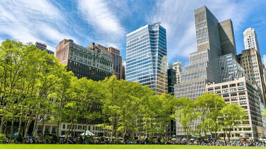 Bryant Park in New York door Leonid Andronov (Shutterstock)