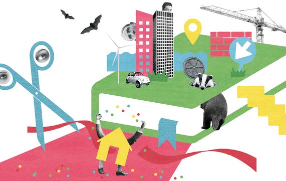 Illustratie Omgevingswet 2024 door Esther Dijkstra (bron: Gebiedsontwikkeling.nu)