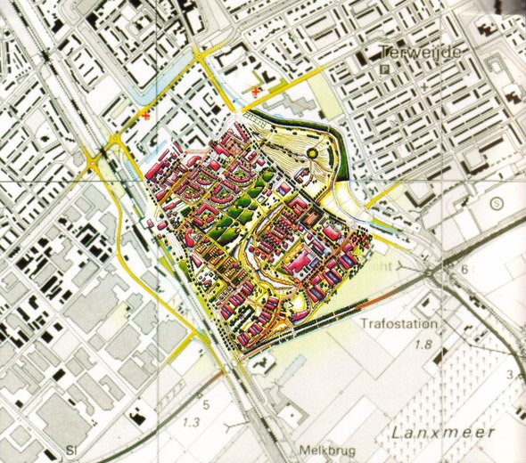 Stedenbouwkundig plan EVA Lanxmeer door Joachim Eble, Econnis i.s.m. Hyco Verhaagen, Copijn Landschapsarchitecten (bron: Copijn, Utrecht)