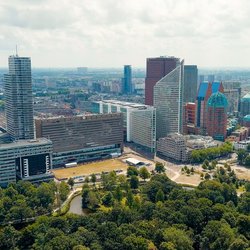 Vogelvlucht van Den Haag door Collection Maykova (bron: Shutterstock)