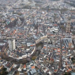 Luchtfoto Utrecht door Sebastiaan ter Burg (Flickr)